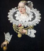 Michael Conrad Hirt Portrait of Anna Rosina Tanck, wife of the mayor of Lubecker oil painting artist